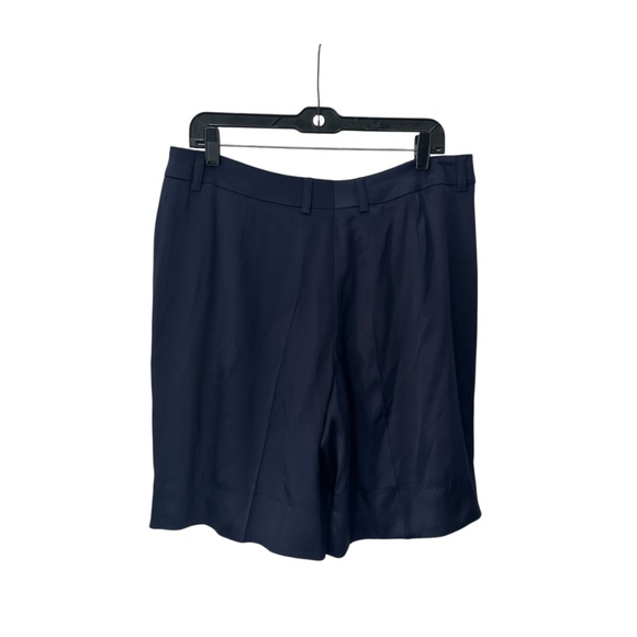 NWT Escada Navy Blue Silk Shorts Size 42/US 12 - Picture 3 of 6